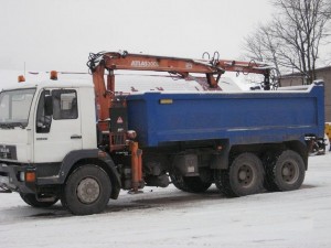 Grindolitas, krovininis sunkvežimis, MAN 26.284, fiskaras Atlas 300.1, nuoma, Plungė